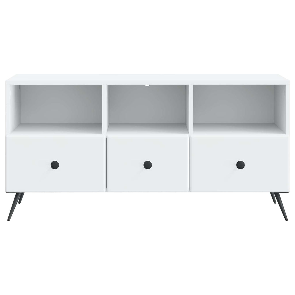 vidaXL Szafka pod telewizor z szufladą Biały 102 x 34,5 x 50 cm