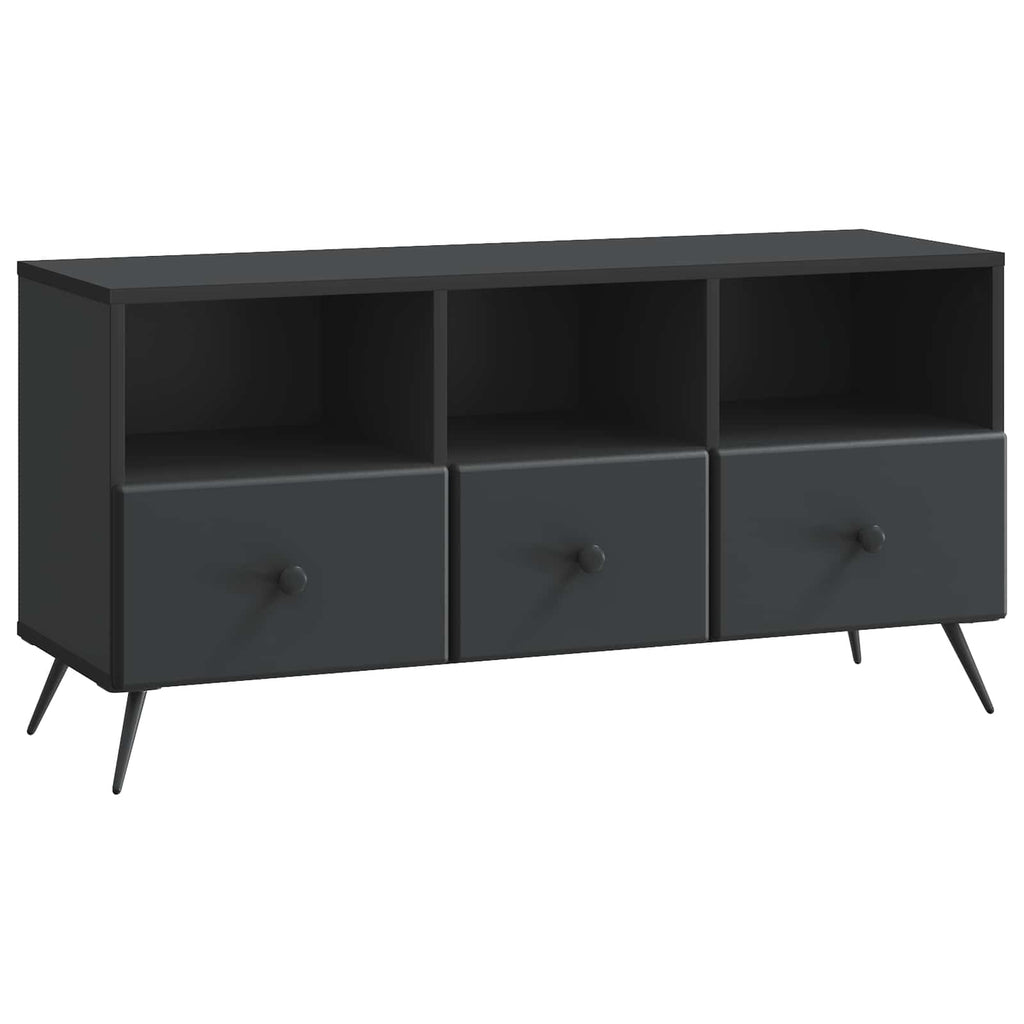 vidaXL Szafka pod telewizor z szufladą Czarny 102 x 34,5 x 50 cm