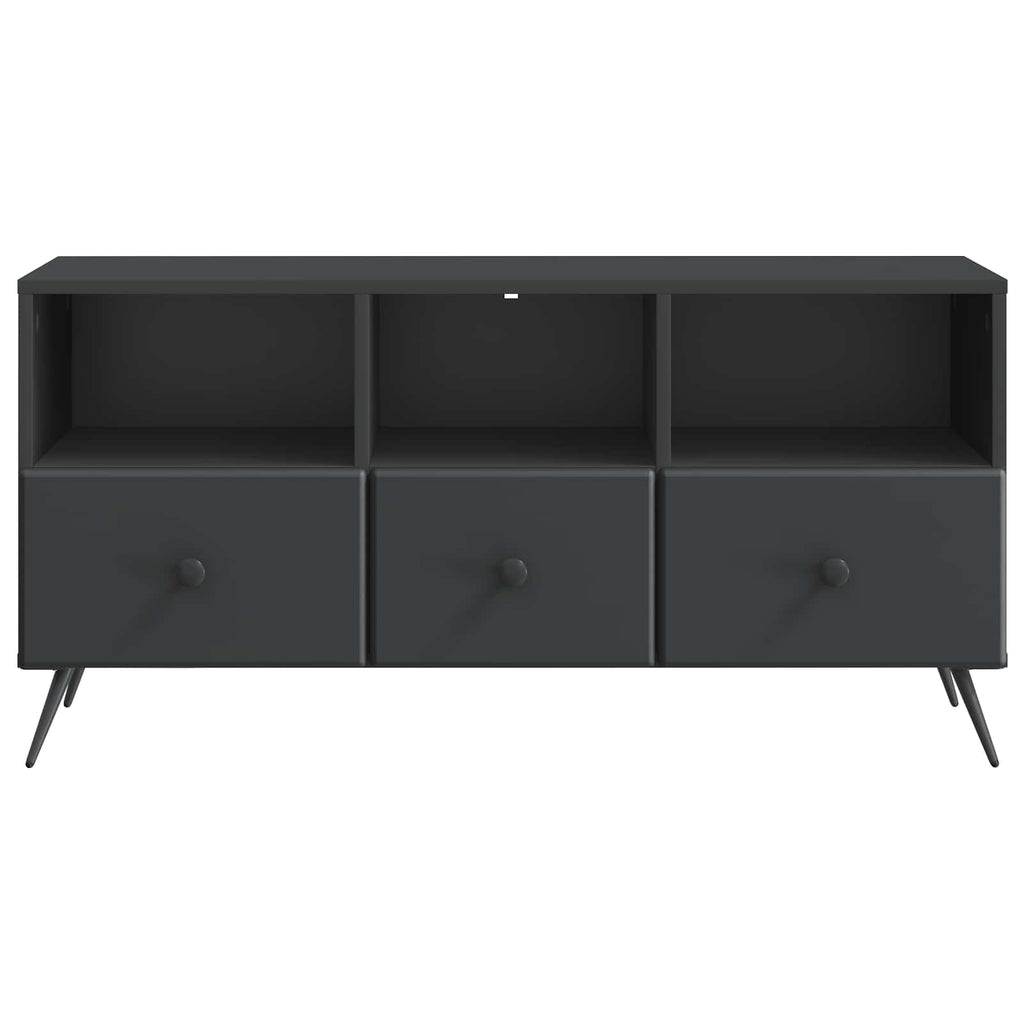 vidaXL Szafka pod telewizor z szufladą Czarny 102 x 34,5 x 50 cm
