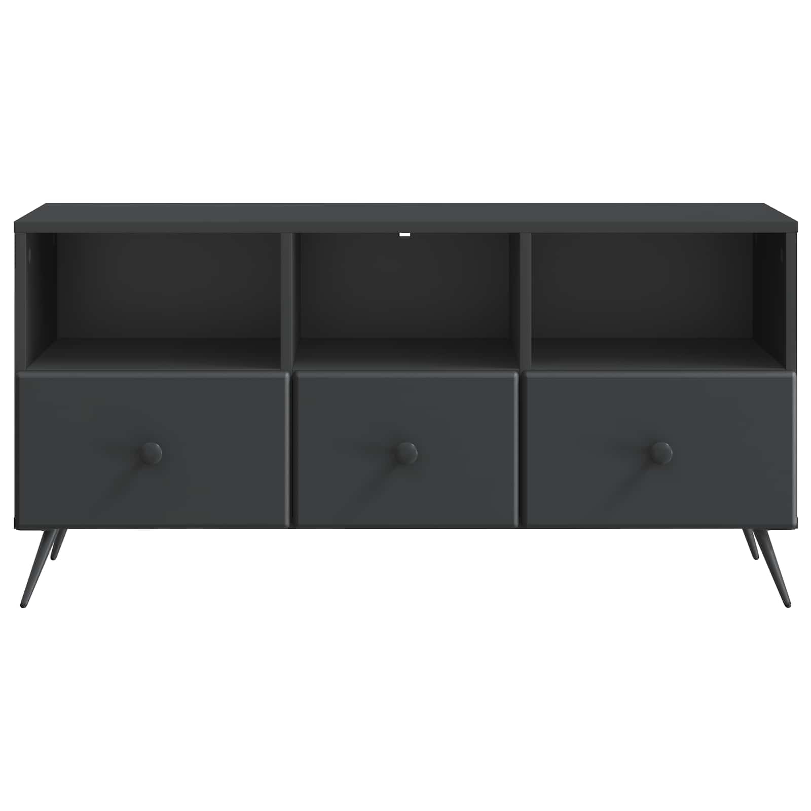 vidaXL Szafka pod telewizor z szufladą Czarny 102 x 34,5 x 50 cm