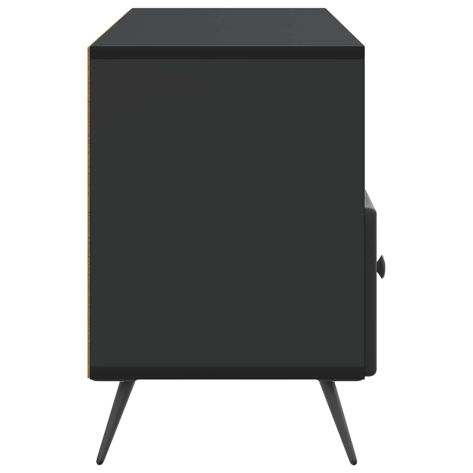 vidaXL Szafka pod telewizor z szufladą Czarny 102 x 34,5 x 50 cm