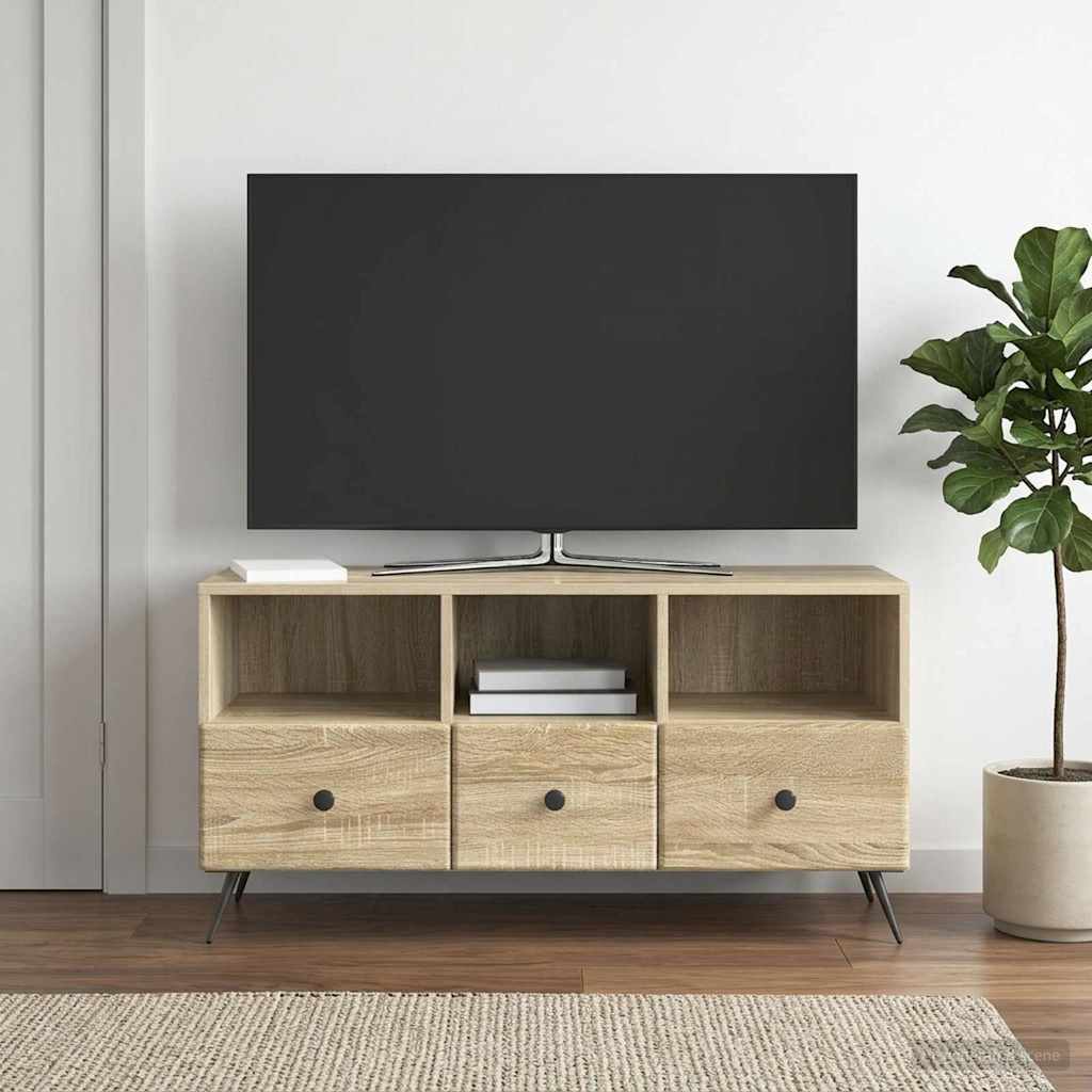 vidaXL Szafka pod telewizor z szufladą dąb Sonoma 102 x 34,5 x 50 cm