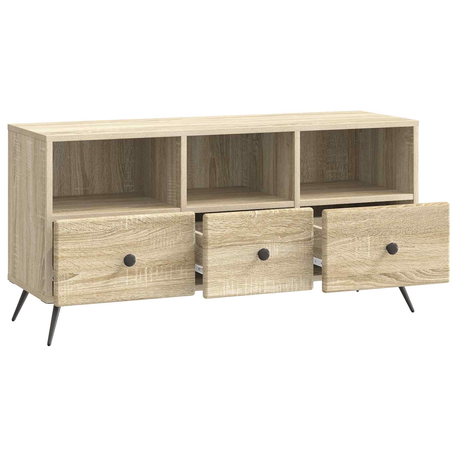vidaXL Szafka pod telewizor z szufladą dąb Sonoma 102 x 34,5 x 50 cm