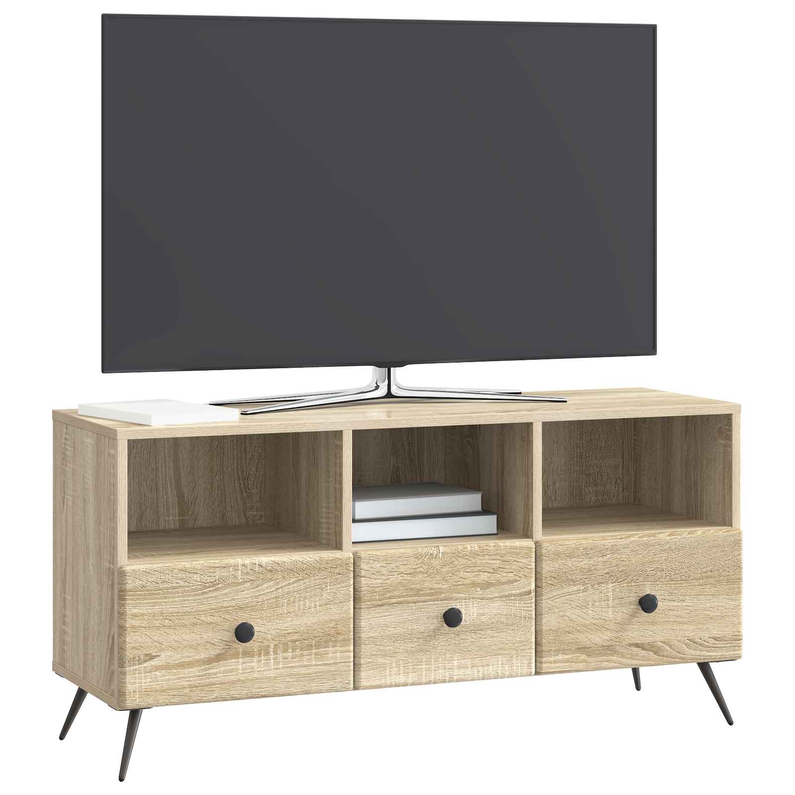 vidaXL Szafka pod telewizor z szufladą dąb Sonoma 102 x 34,5 x 50 cm