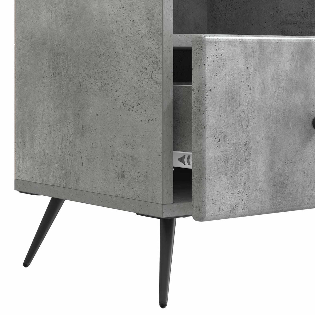 vidaXL Szafka pod telewizor Betonowy szary 102 x 34,5 x 50 cm
