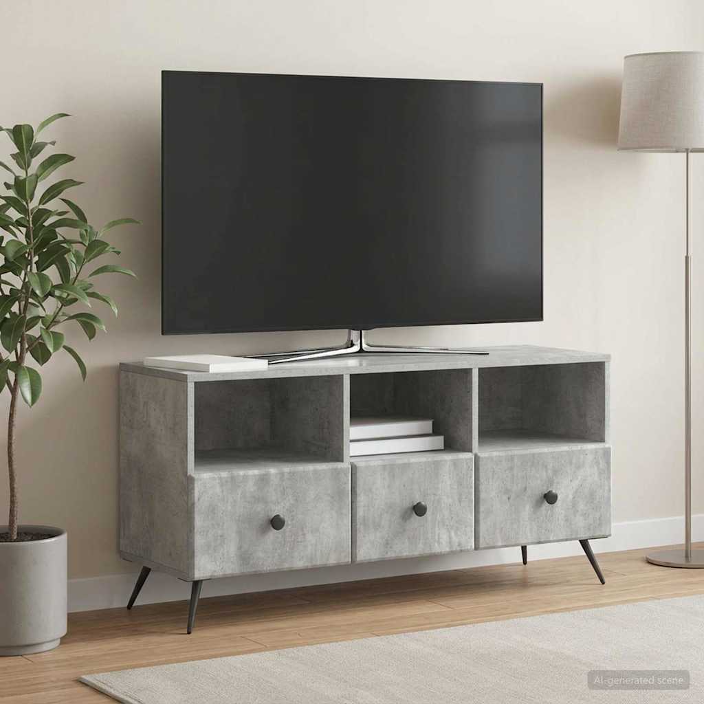 vidaXL Szafka pod telewizor Betonowy szary 102 x 34,5 x 50 cm