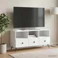 vidaXL Szafka pod telewizor Biały wysoki połysk 102 x 34,5 x 50 cm