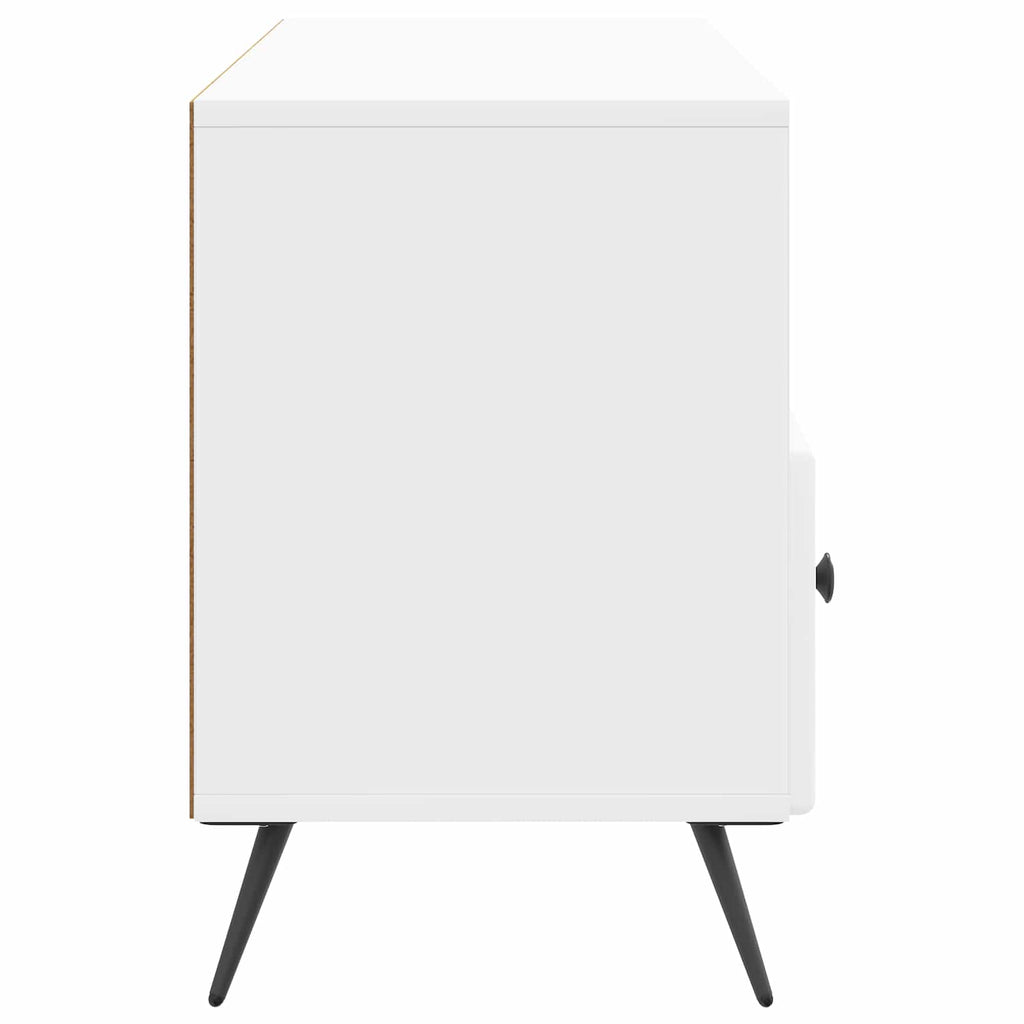 vidaXL Szafka pod telewizor Biały wysoki połysk 102 x 34,5 x 50 cm
