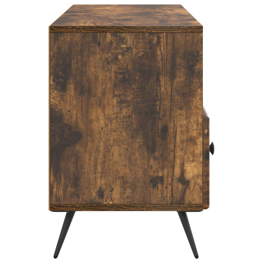 vidaXL Szafka pod telewizor z szufladą Dąb wędzony 102 x 34,5 x 50 cm