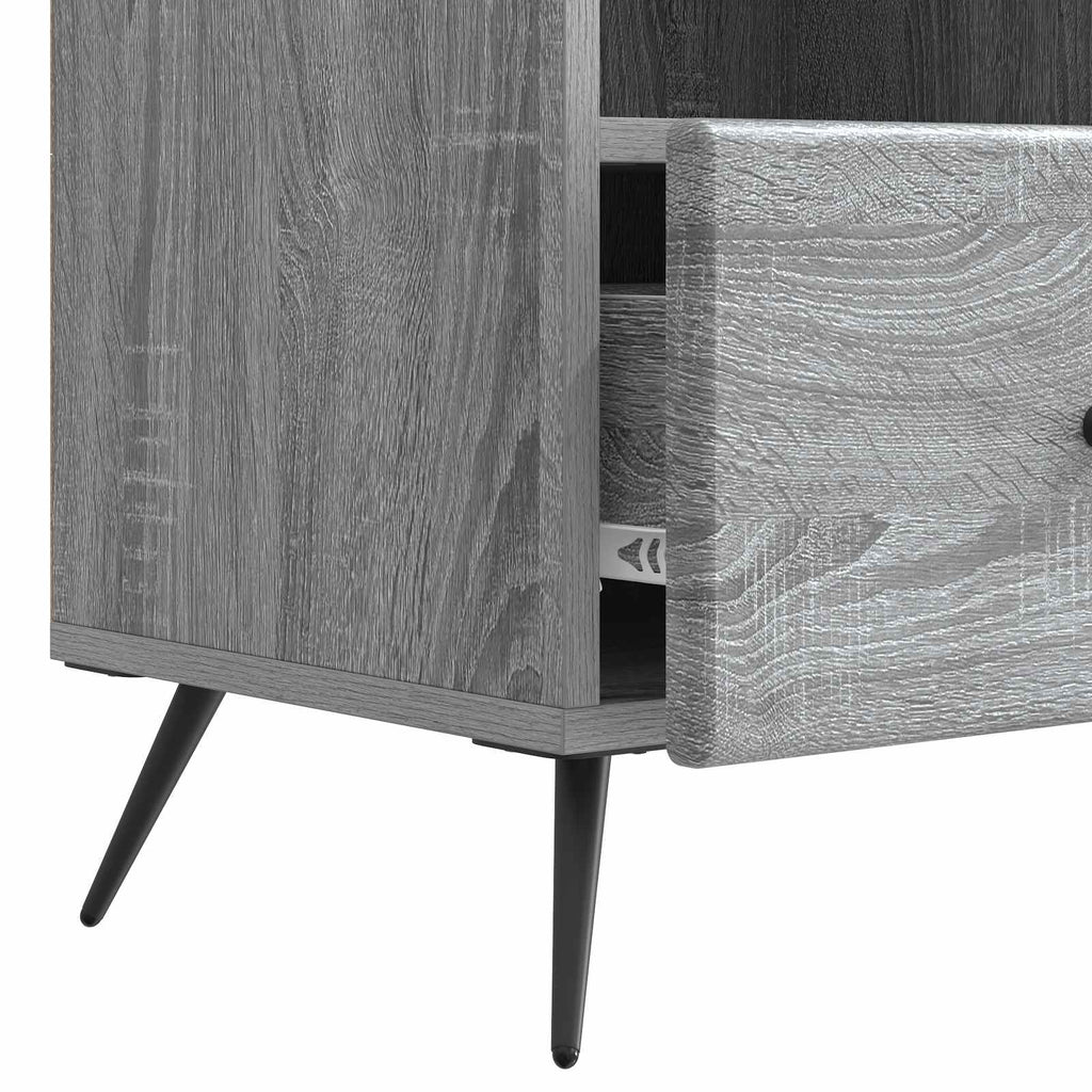 vidaXL Szafka pod telewizor z szufladą Szary Sonoma 102 x 34,5 x 50 cm