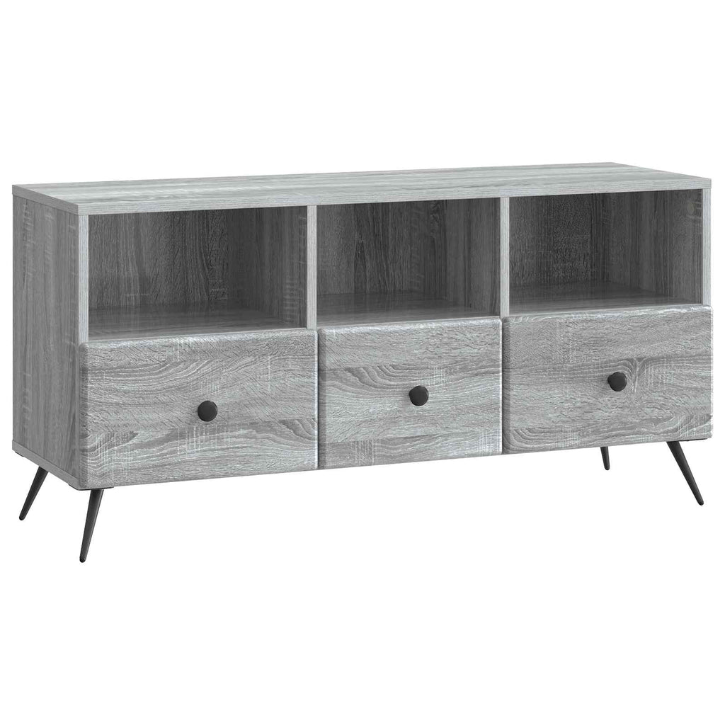 vidaXL Szafka pod telewizor z szufladą Szary Sonoma 102 x 34,5 x 50 cm