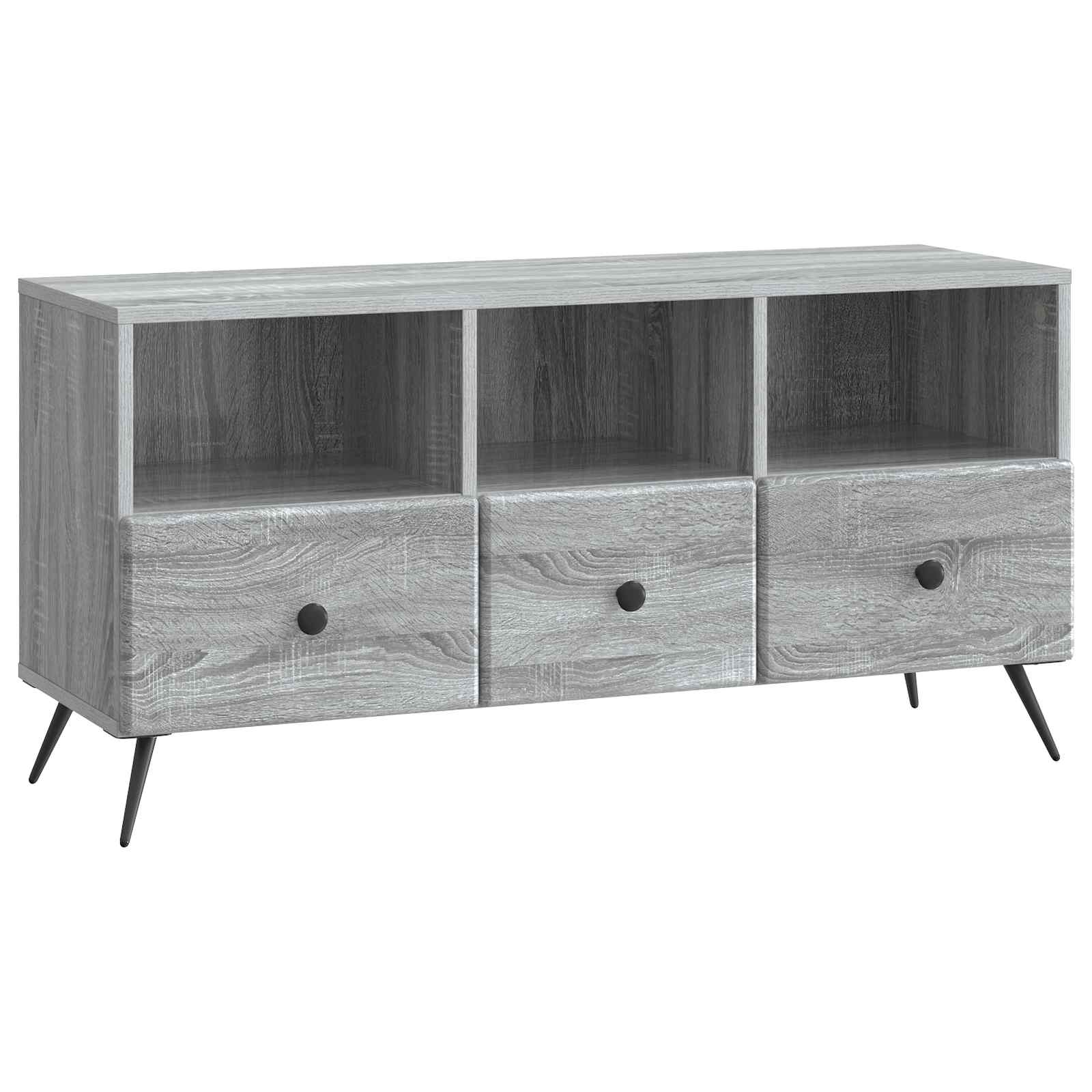 vidaXL Szafka pod telewizor z szufladą Szary Sonoma 102 x 34,5 x 50 cm