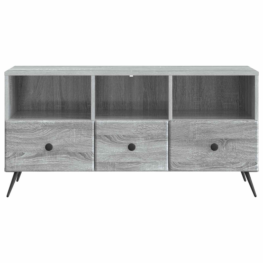 vidaXL Szafka pod telewizor z szufladą Szary Sonoma 102 x 34,5 x 50 cm