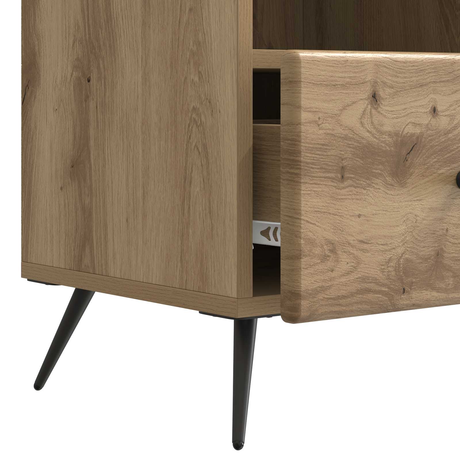 vidaXL Szafka pod telewizor z szufladą Dąb artisan 102 x 34,5 x 50 cm
