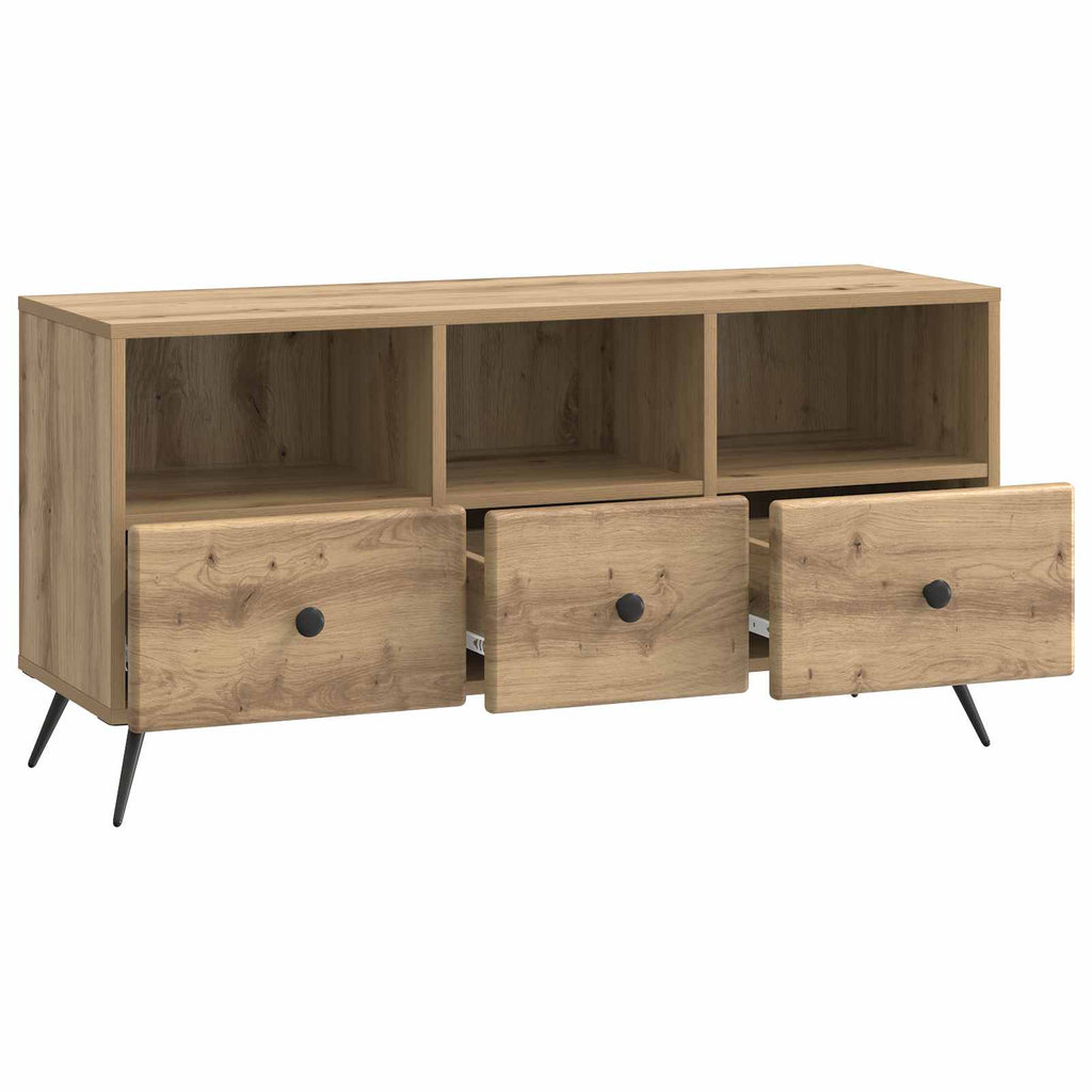 vidaXL Szafka pod telewizor z szufladą Dąb artisan 102 x 34,5 x 50 cm