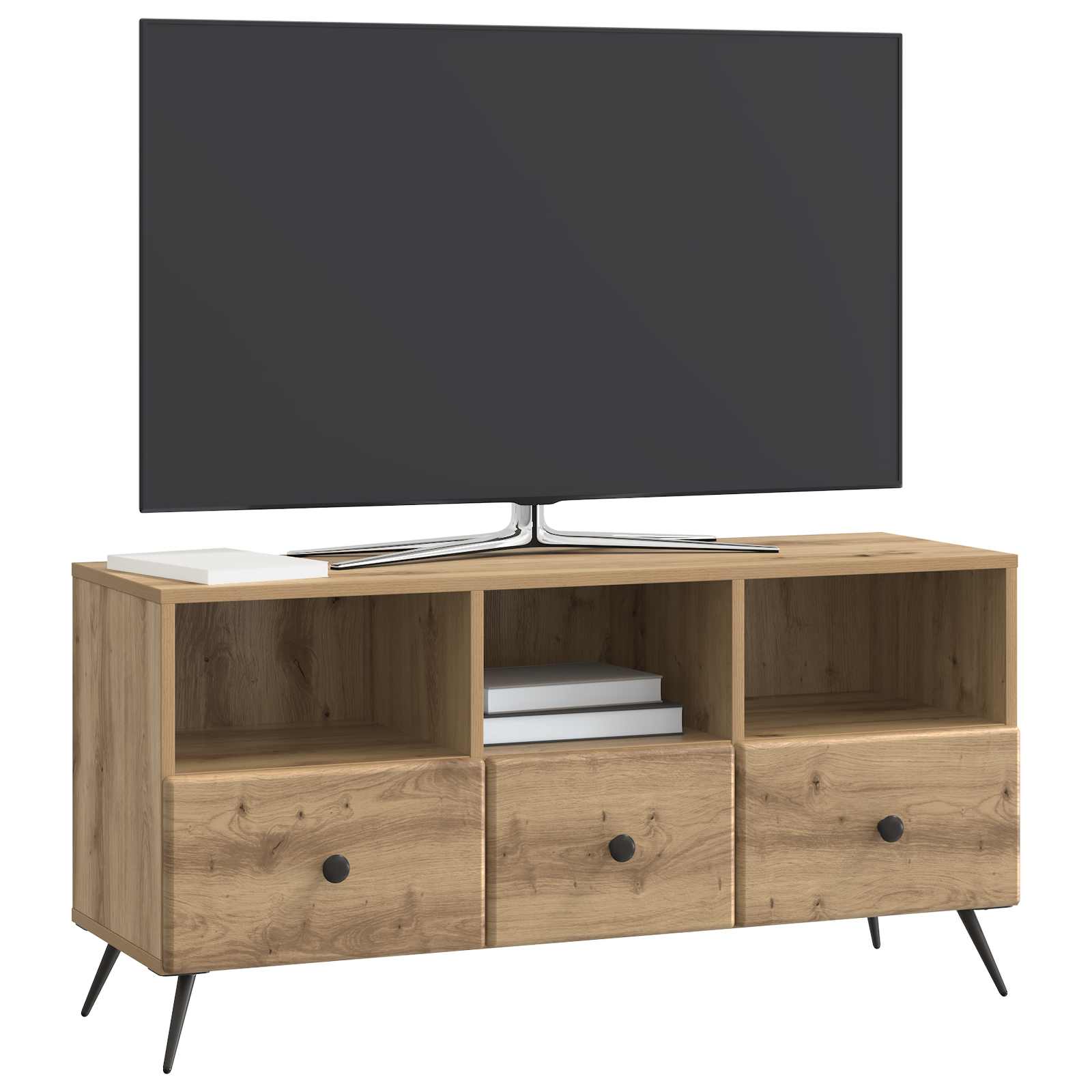 vidaXL Szafka pod telewizor z szufladą Dąb artisan 102 x 34,5 x 50 cm
