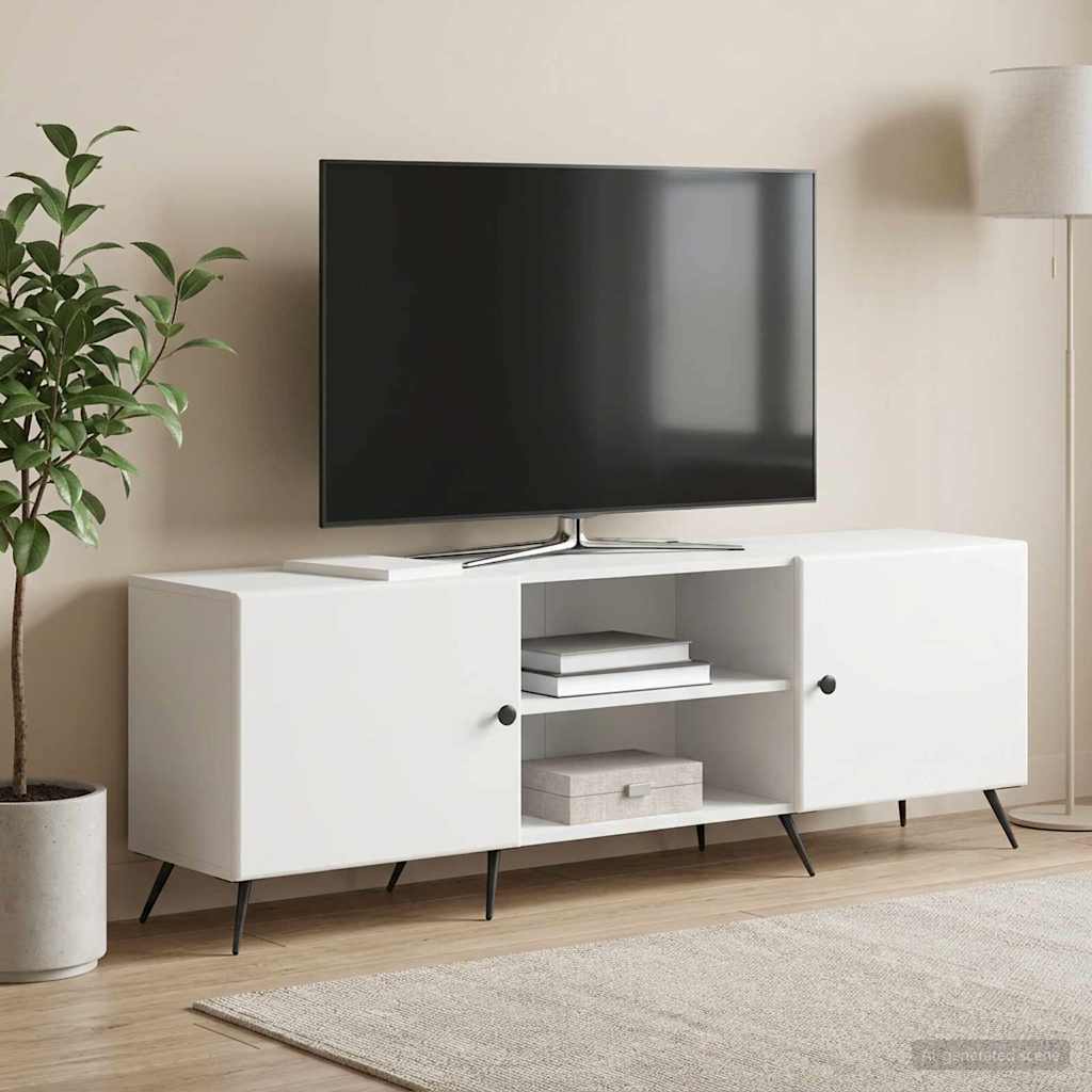 vidaXL Szafka pod telewizor 150 x 31 x 50 cm Biały Drewno inżynieryjne