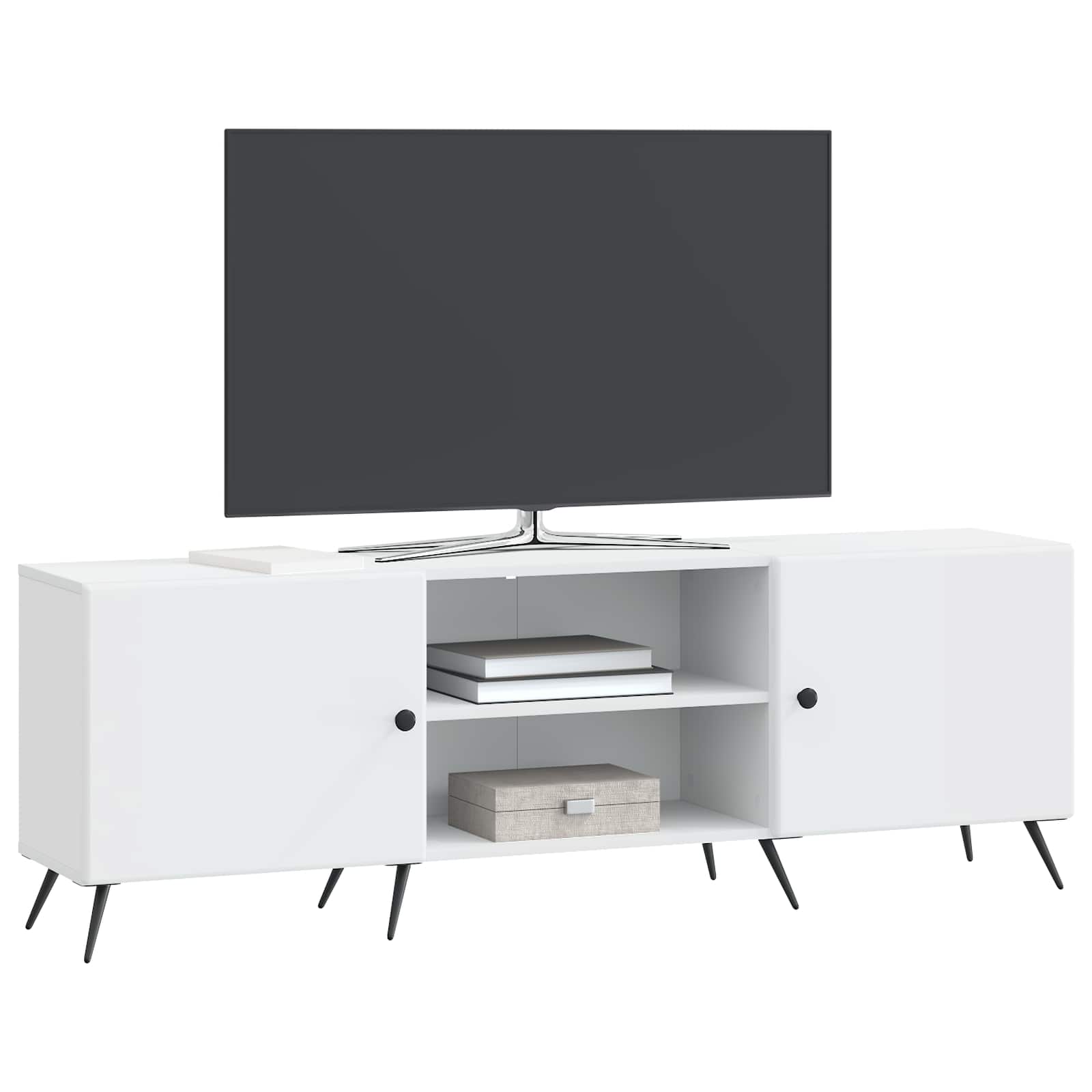 vidaXL Szafka pod telewizor 150 x 31 x 50 cm Biały Drewno inżynieryjne