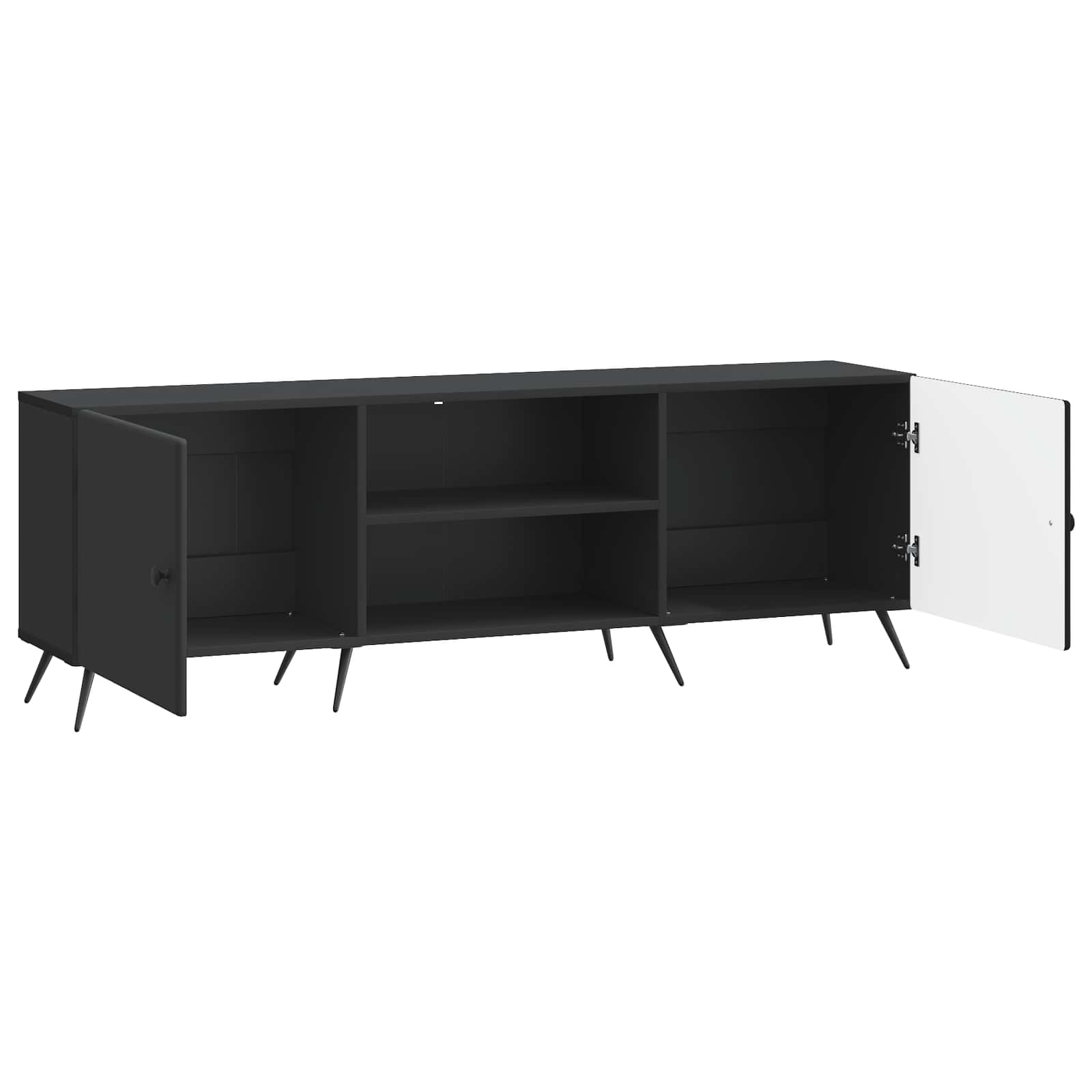 vidaXL Szafka pod telewizor Czarny 150 x 31 x 50 cm