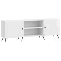 vidaXL Szafka pod telewizor Biały wysoki połysk 150 x 31 x 50 cm