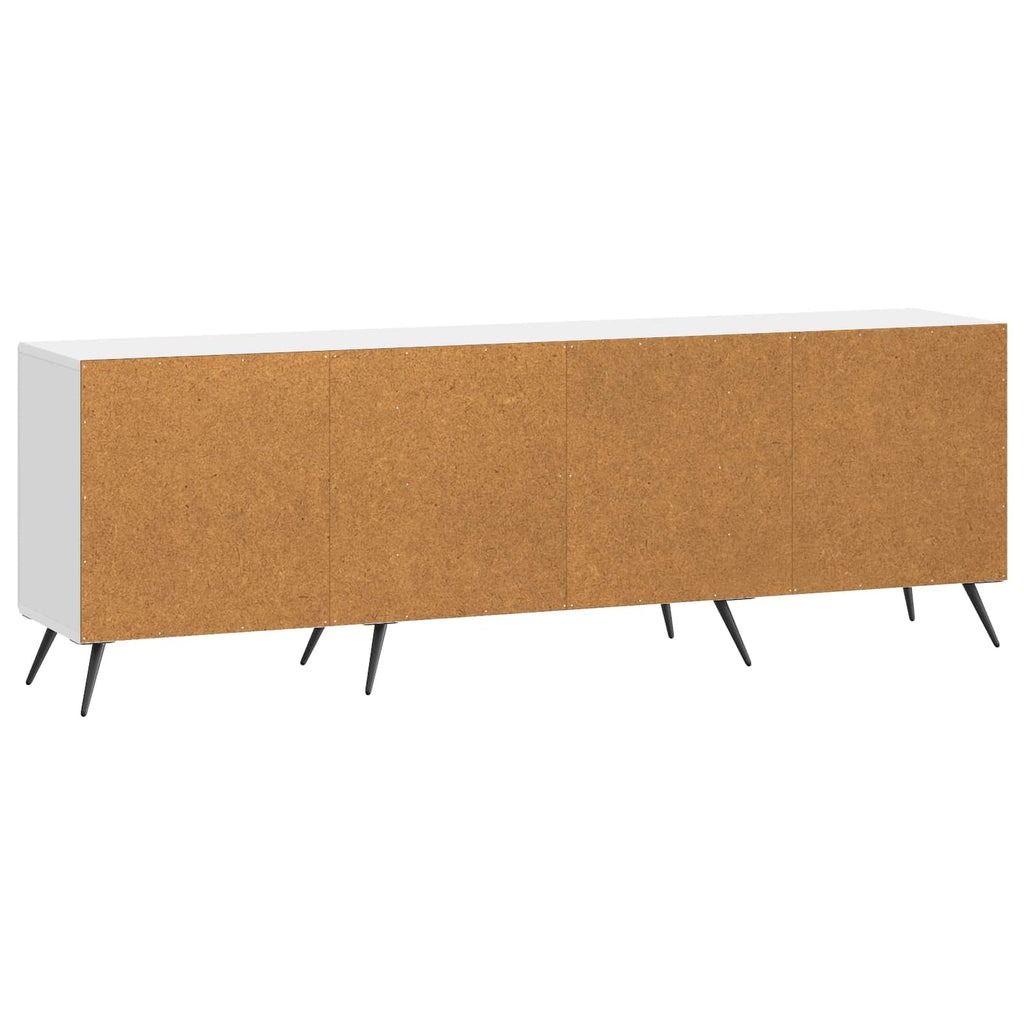 vidaXL Szafka pod telewizor Biały wysoki połysk 150 x 31 x 50 cm
