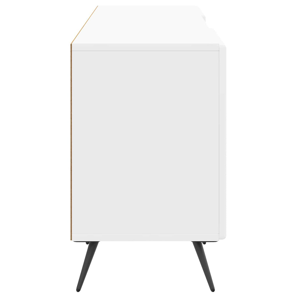 vidaXL Szafka pod telewizor Biały wysoki połysk 150 x 31 x 50 cm