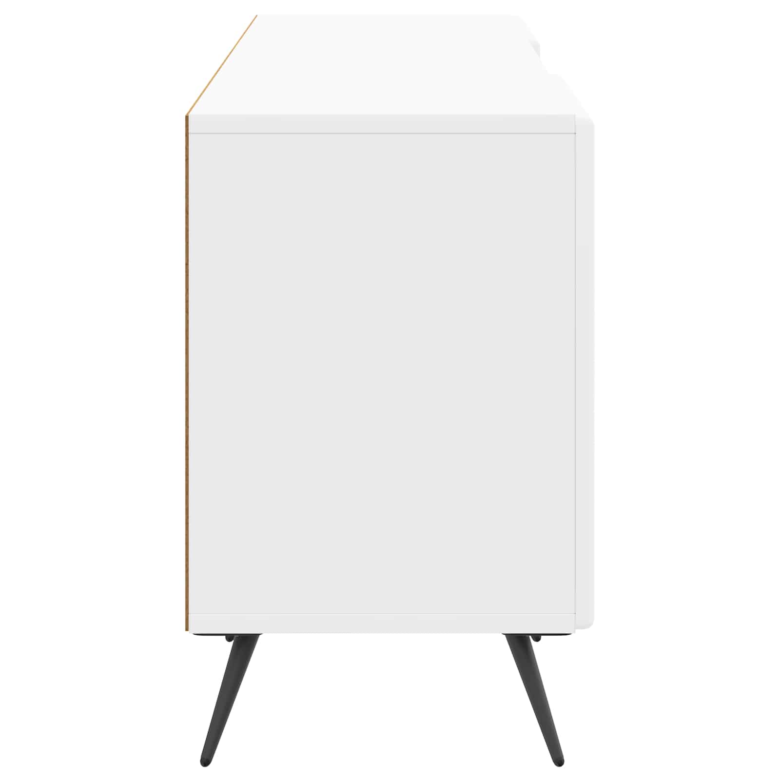 vidaXL Szafka pod telewizor Biały wysoki połysk 150 x 31 x 50 cm