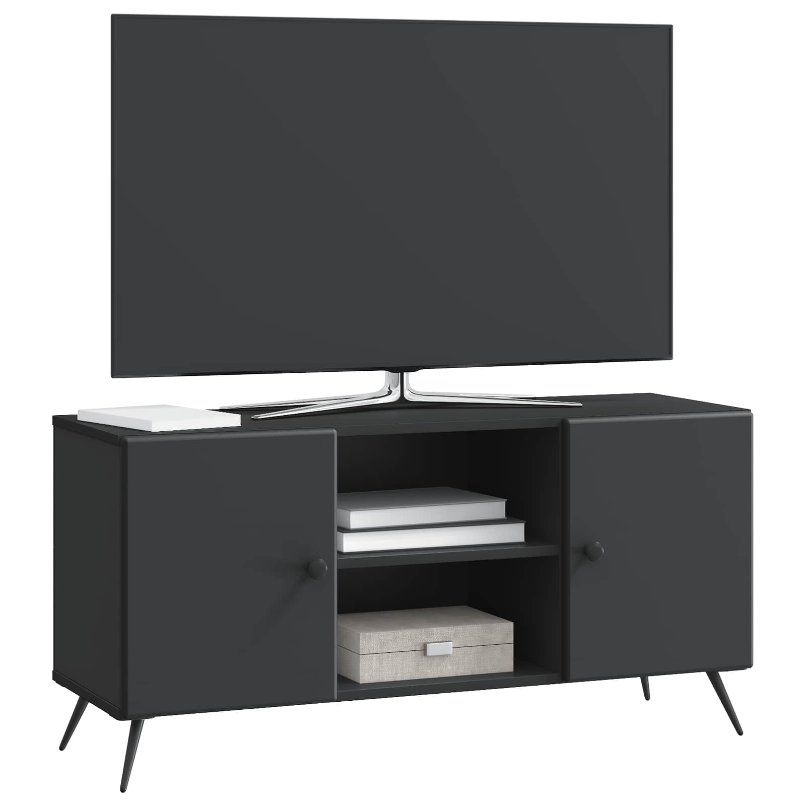 vidaXL Szafka pod telewizor Czarny 102 x 34,5 x 50 cm