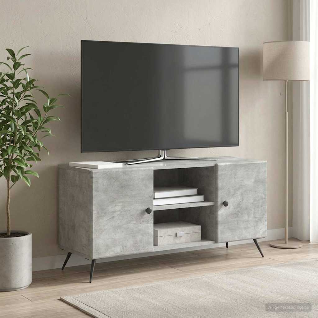 vidaXL Szafka pod telewizor 102 x 34,5 x 50 cm Betonowy szary