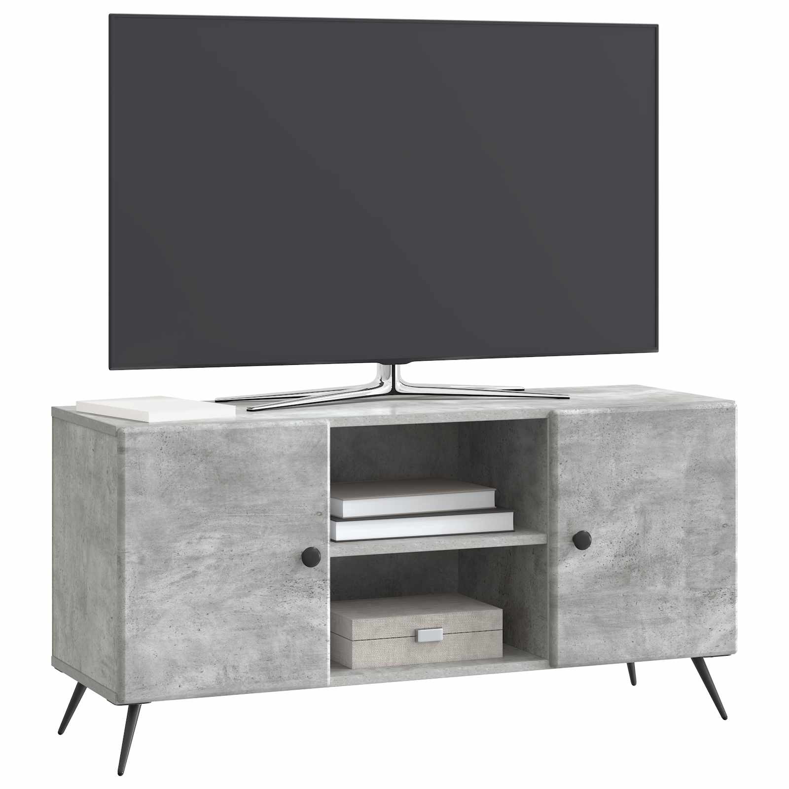 vidaXL Szafka pod telewizor Betonowy szary 102 x 34,5 x 50 cm