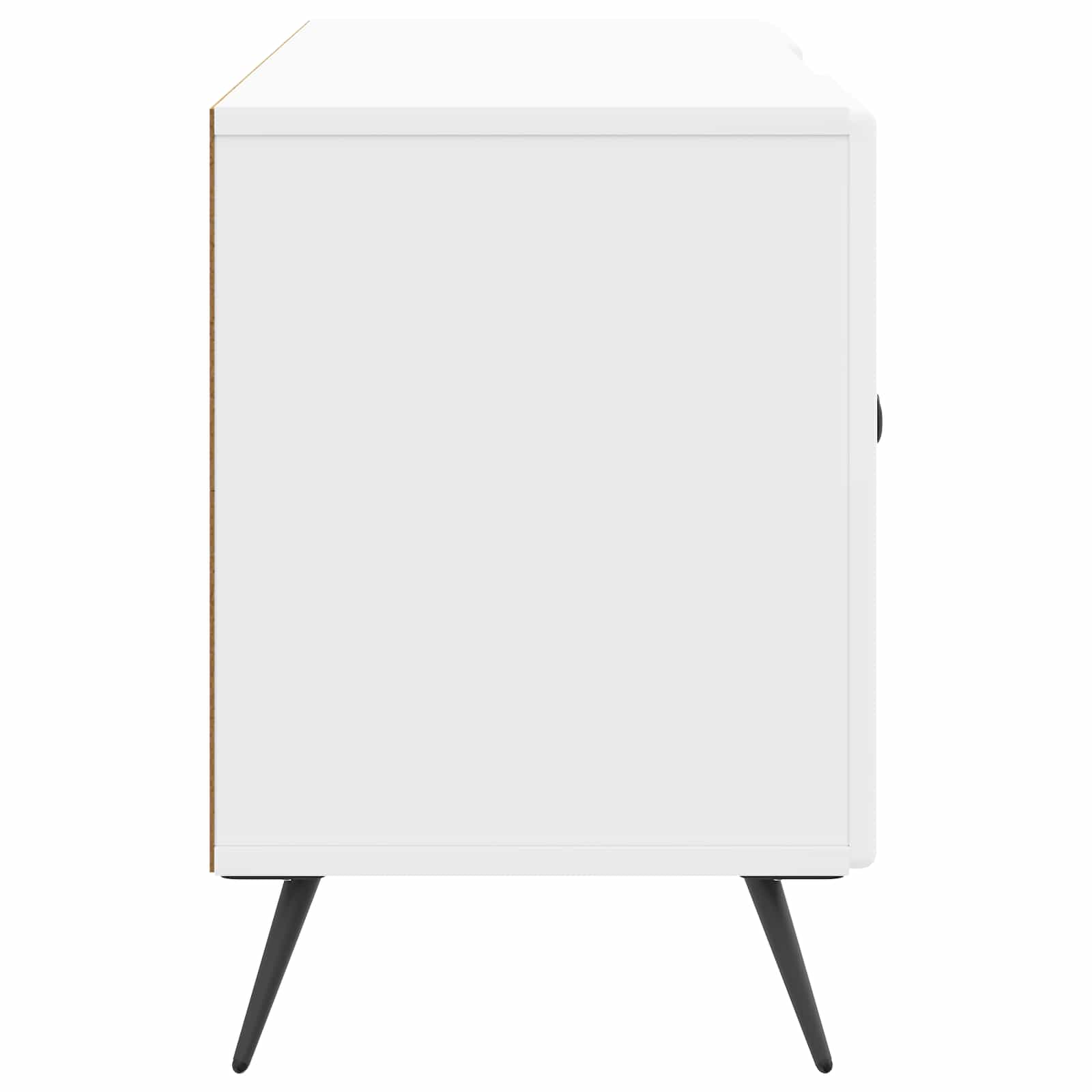 vidaXL Szafka pod telewizor Biały wysoki połysk 102 x 34,5 x 50 cm