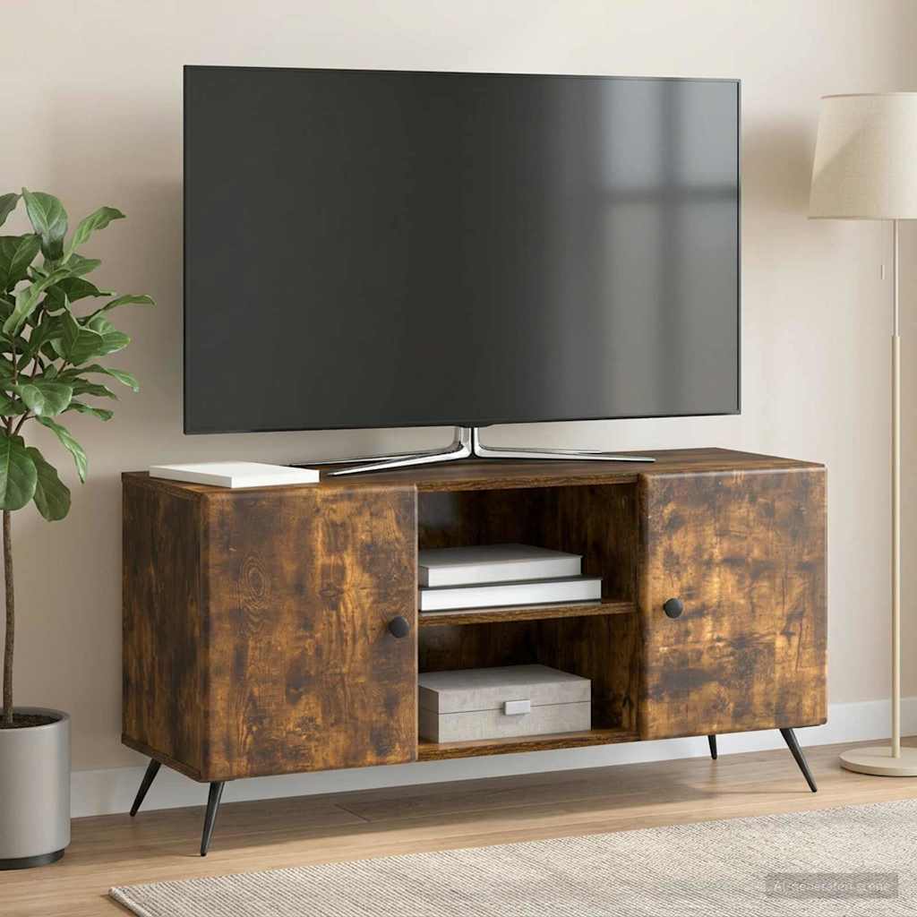 vidaXL Szafka pod telewizor Dąb wędzony 102 x 34,5 x 50 cm