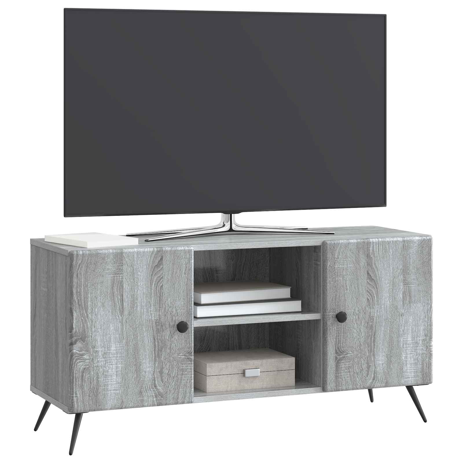 vidaXL Szafka pod telewizor Szary Sonoma 102 x 34,5 x 50 cm