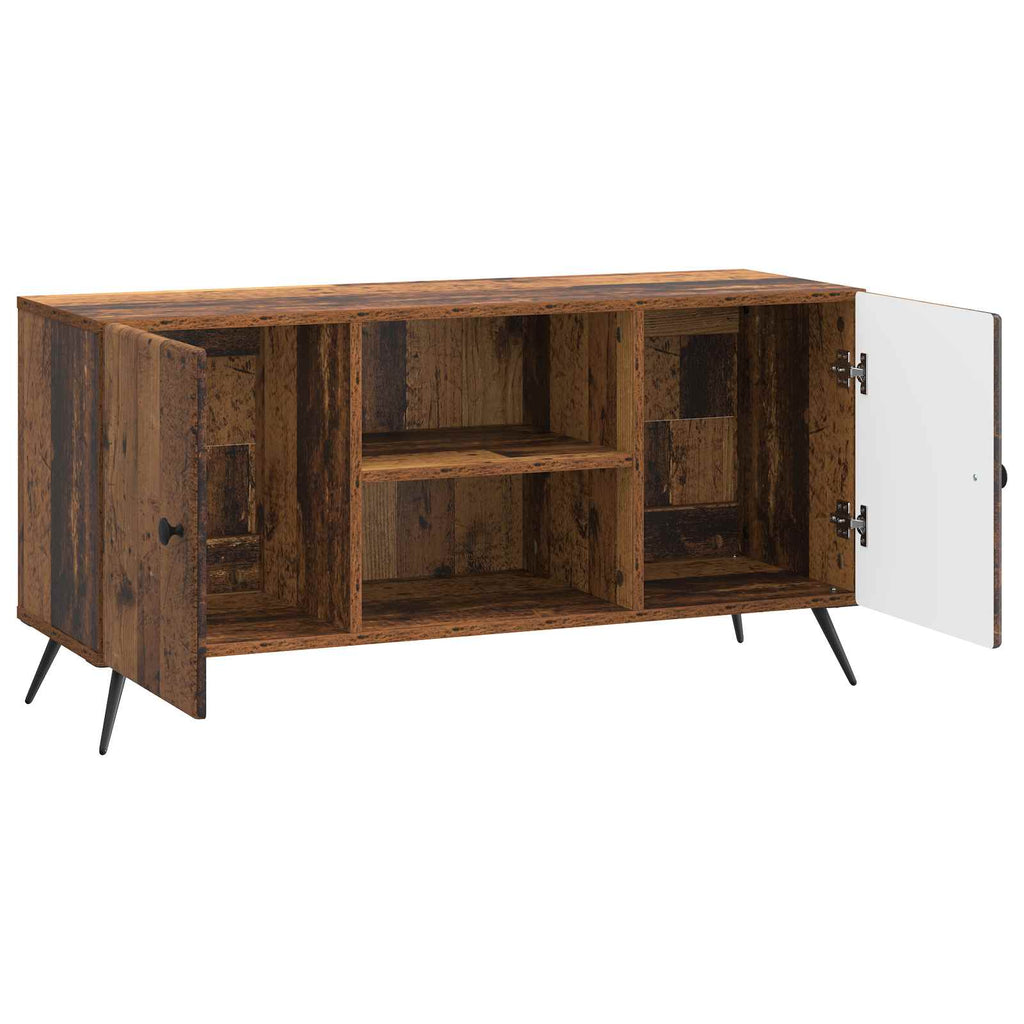 vidaXL Szafka pod telewizor Stare drewno 102 x 34,5 x 50 cm