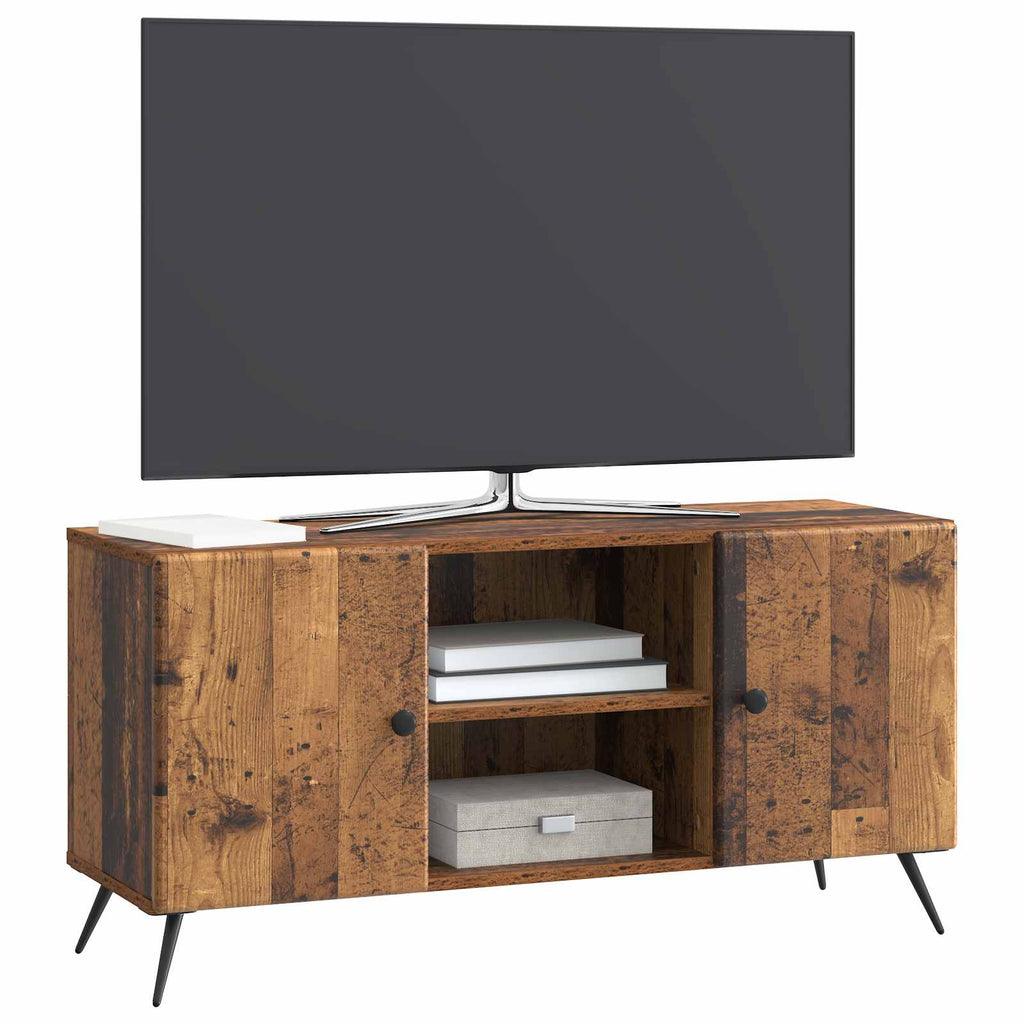 vidaXL Szafka pod telewizor Stare drewno 102 x 34,5 x 50 cm