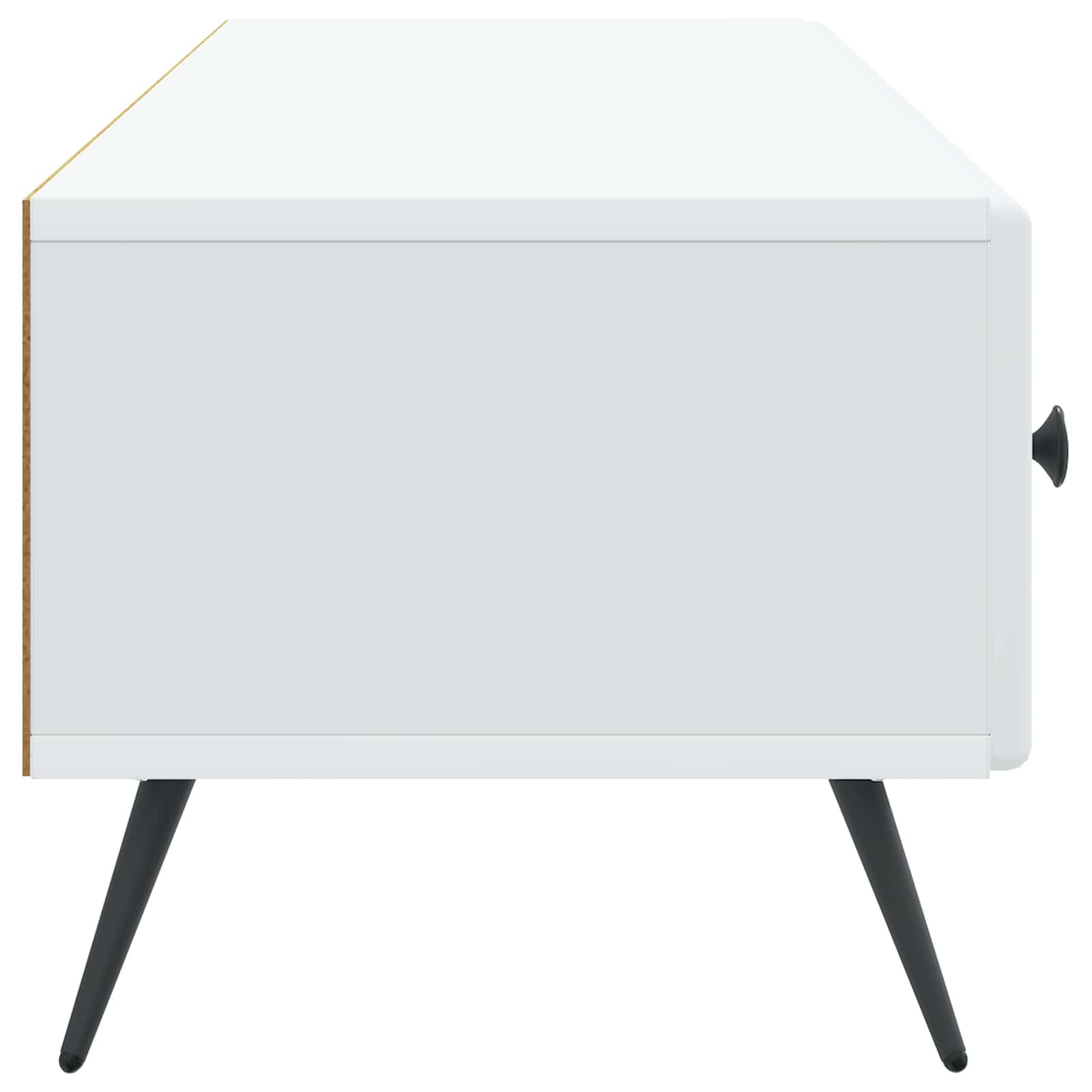 vidaXL Szafka pod telewizor z szufladą Biały 147 x 34,5 x 30 cm