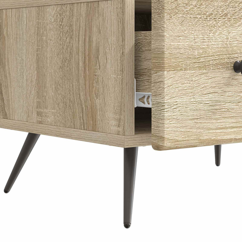 vidaXL Szafka pod telewizor z szufladą dąb Sonoma 147 x 34,5 x 30 cm