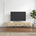 vidaXL Szafka pod telewizor z szufladą dąb Sonoma 147 x 34,5 x 30 cm