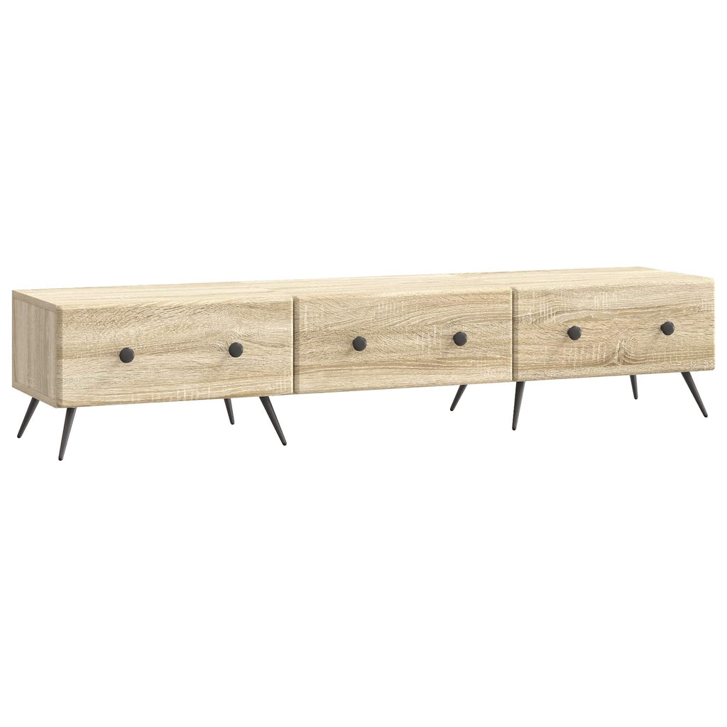 vidaXL Szafka pod telewizor z szufladą dąb Sonoma 147 x 34,5 x 30 cm