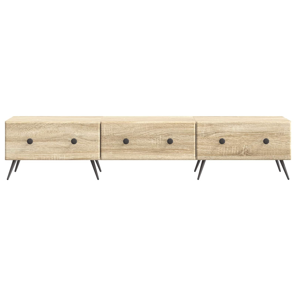 vidaXL Szafka pod telewizor z szufladą dąb Sonoma 147 x 34,5 x 30 cm