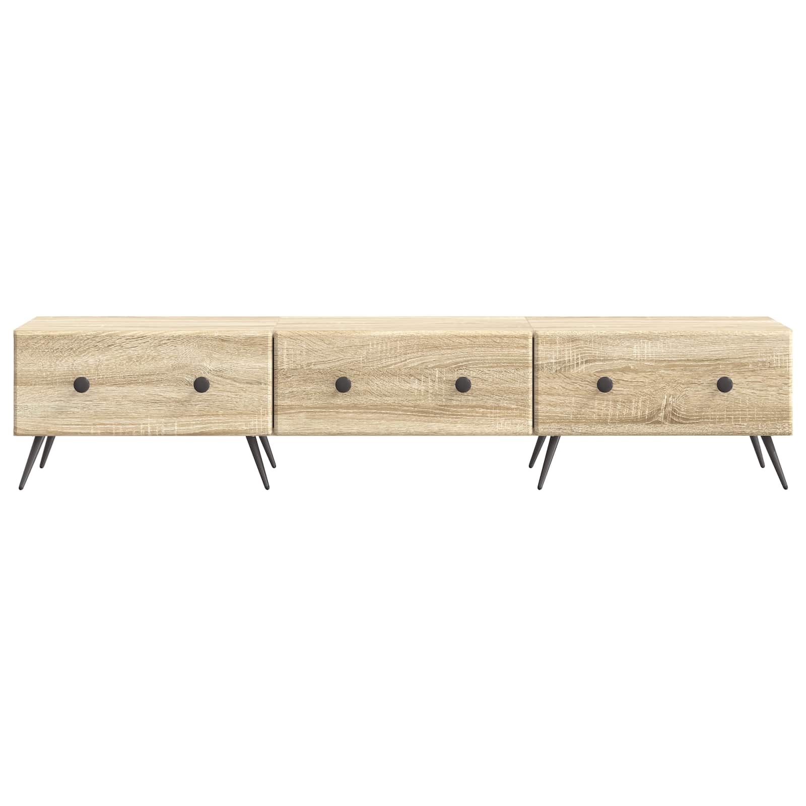 vidaXL Szafka pod telewizor z szufladą dąb Sonoma 147 x 34,5 x 30 cm