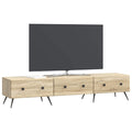 vidaXL Szafka pod telewizor z szufladą dąb Sonoma 147 x 34,5 x 30 cm