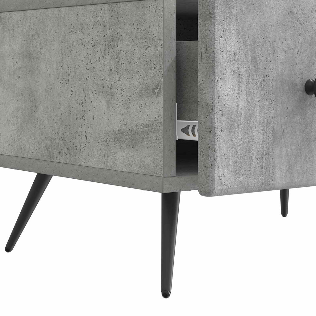 vidaXL Szafka pod telewizor Betonowy szary 147 x 34,5 x 30 cm