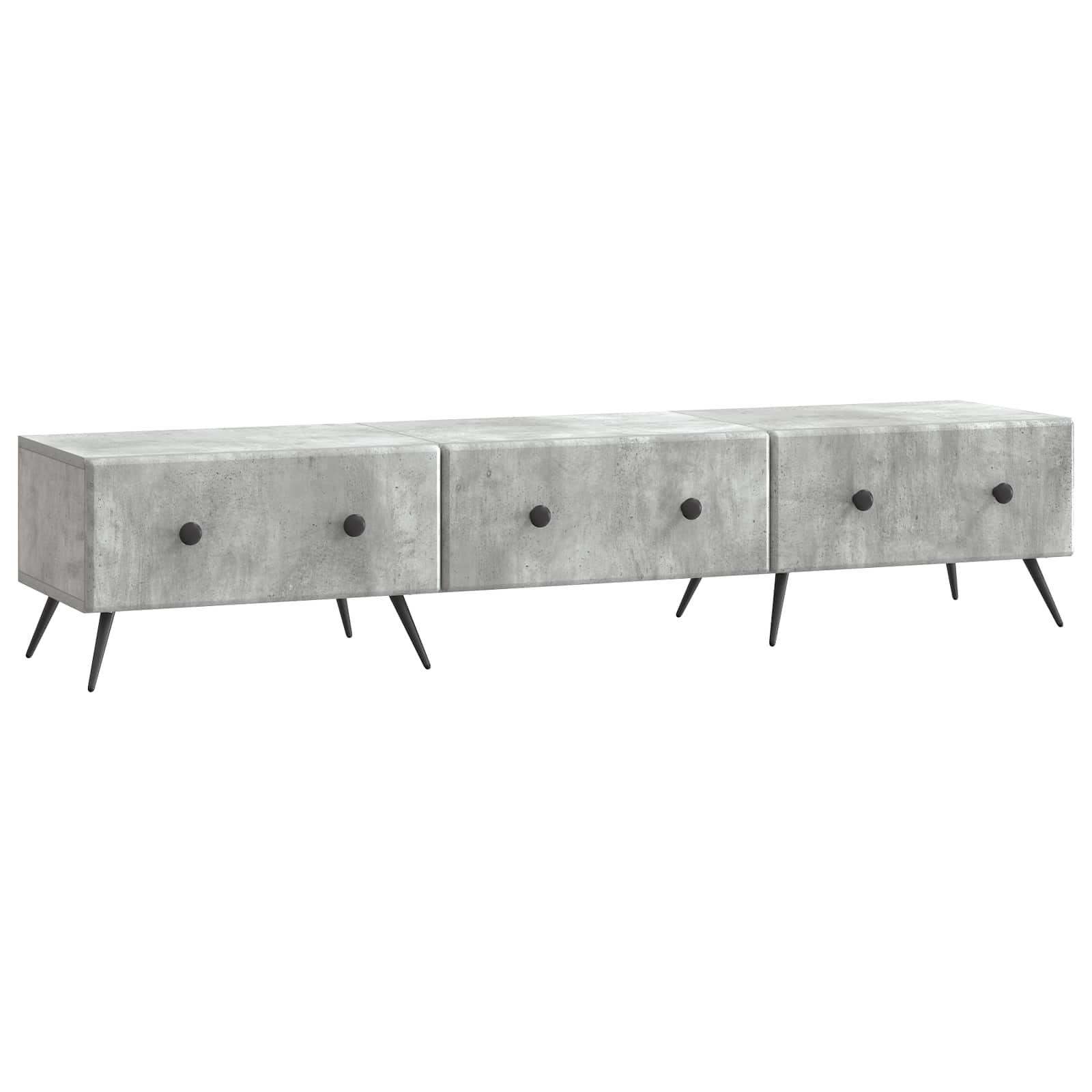 vidaXL Szafka pod telewizor Betonowy szary 147 x 34,5 x 30 cm