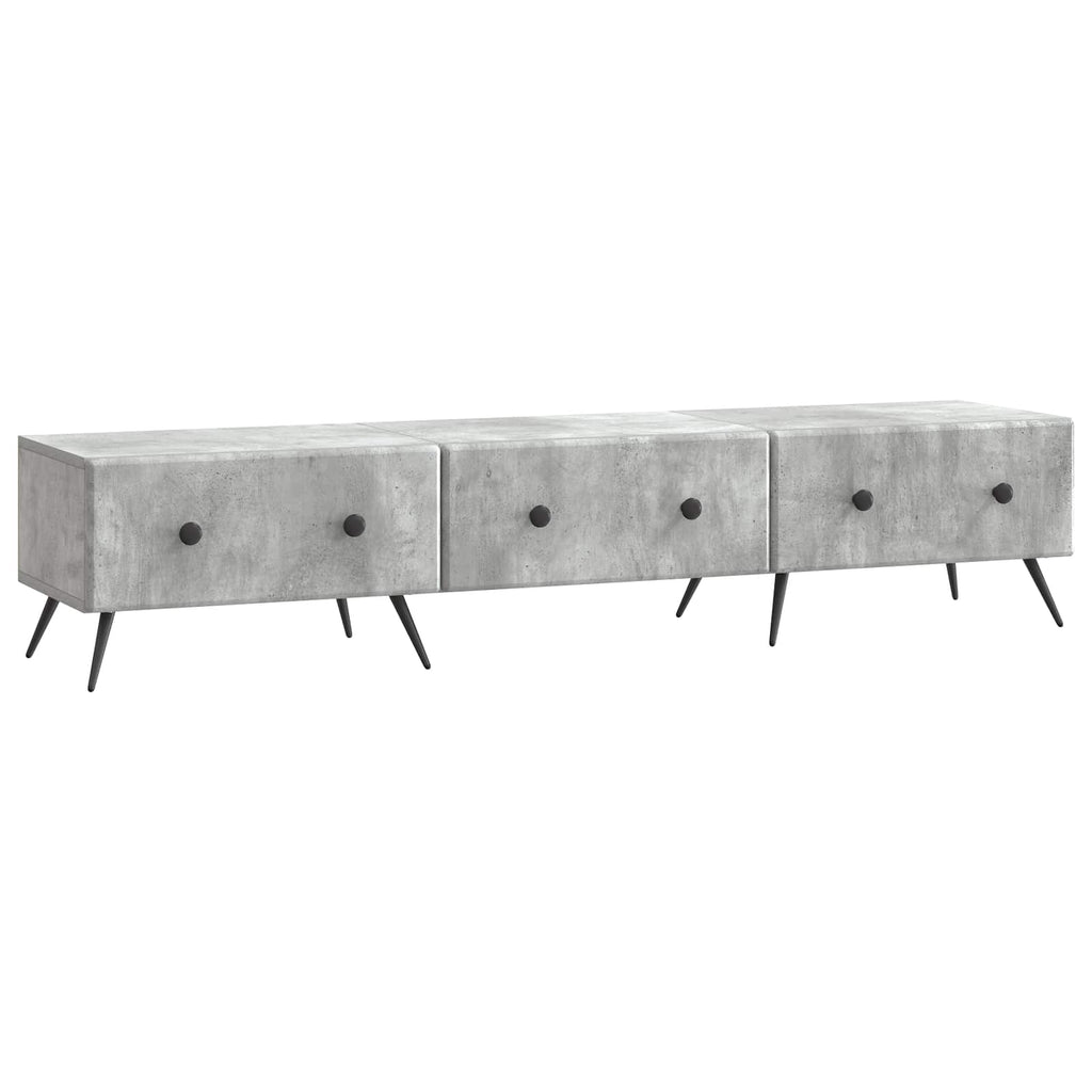vidaXL Szafka pod telewizor Betonowy szary 147 x 34,5 x 30 cm