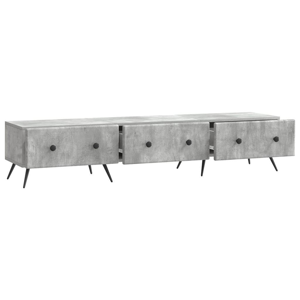 vidaXL Szafka pod telewizor Betonowy szary 147 x 34,5 x 30 cm