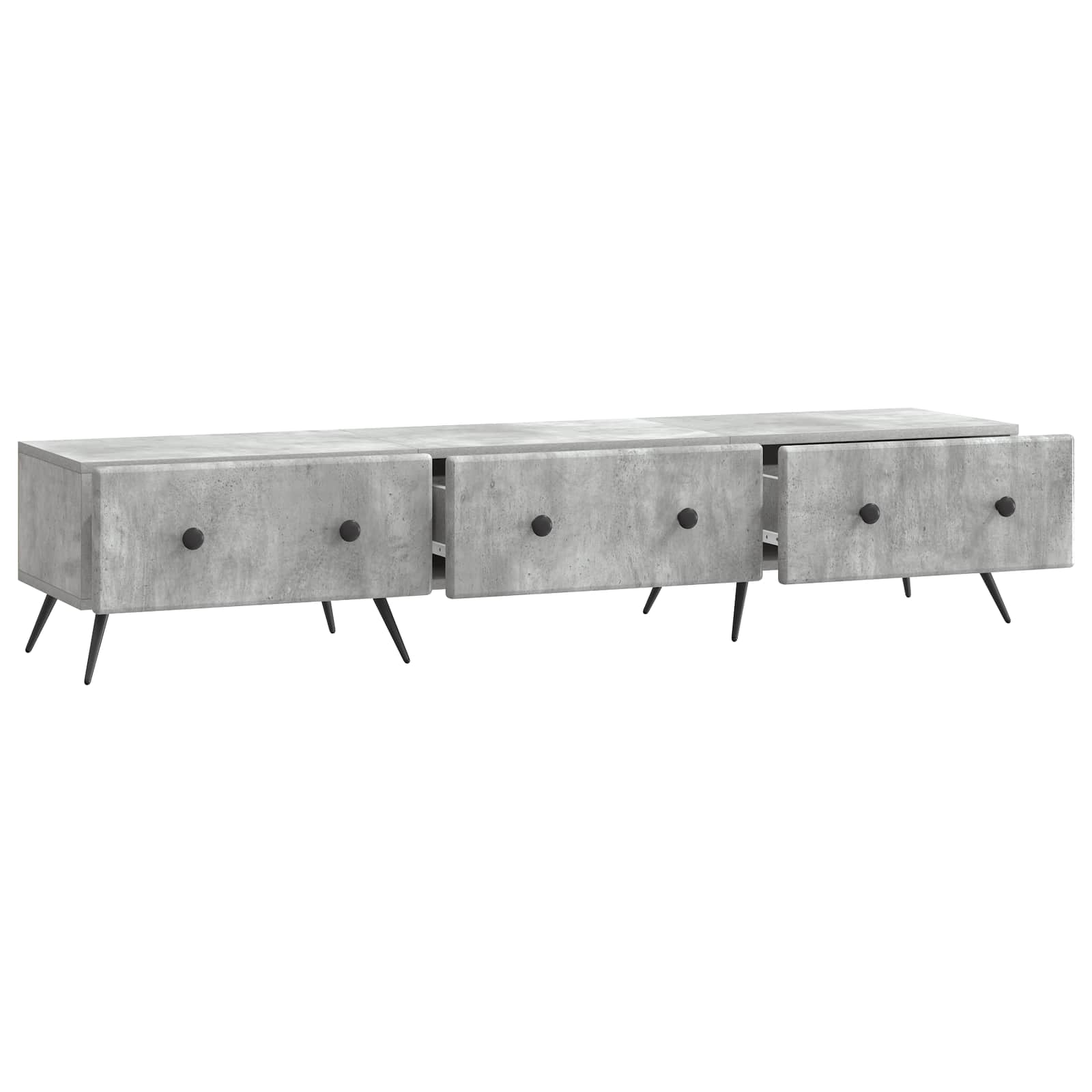 vidaXL Szafka pod telewizor Betonowy szary 147 x 34,5 x 30 cm