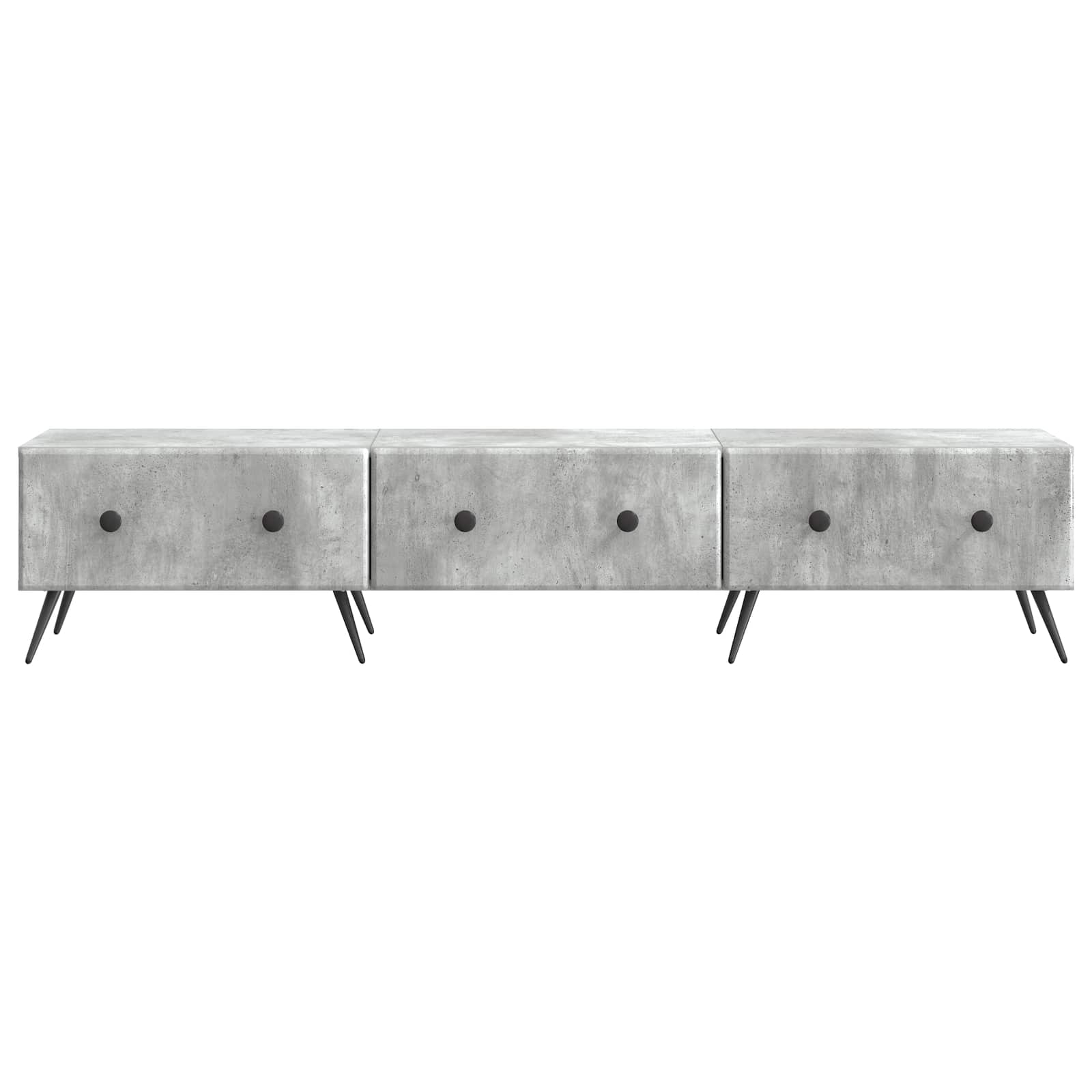 vidaXL Szafka pod telewizor Betonowy szary 147 x 34,5 x 30 cm