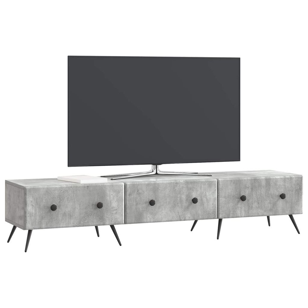 vidaXL Szafka pod telewizor Betonowy szary 147 x 34,5 x 30 cm