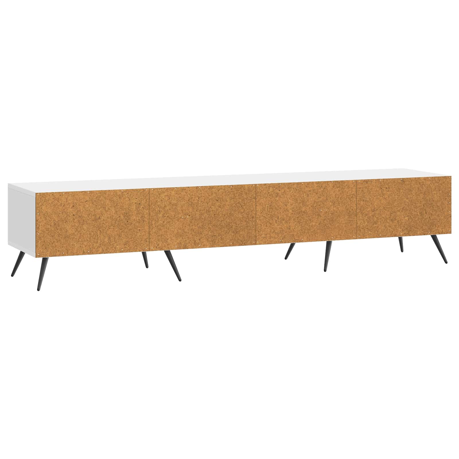 vidaXL Szafka pod telewizor Biały wysoki połysk 147 x 34,5 x 30 cm